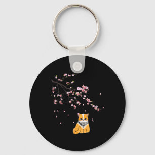 Free Palestine Niedlich Cat Cherry Blossom Sakura  Schlüsselanhänger