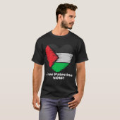 Free Palestine NOW! T-Shirt (Vorne ganz)