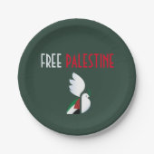 Free Palestine Paper Teller - Solidarity Tableware (Vorderseite)