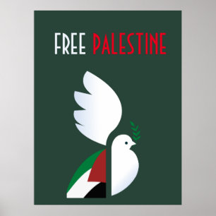 Free Palestine Poster - Politischer Protest Kunst