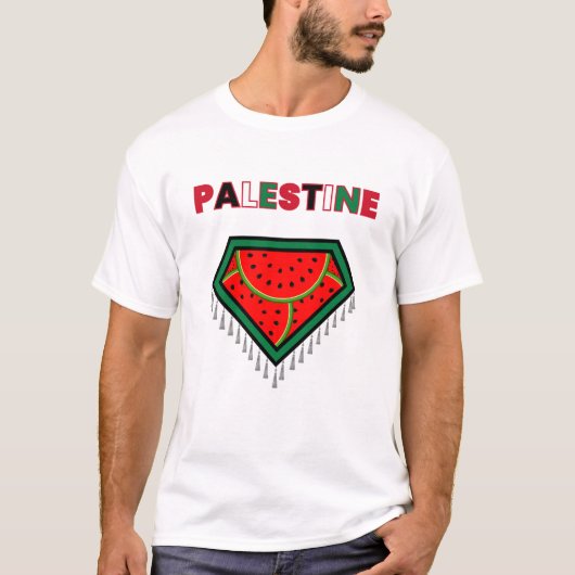 Free Palestine Protest T - Shirt - Watermelon T-Sh (Vorderseite)