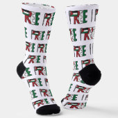 Free Palestine Socken (Gewinkelt)