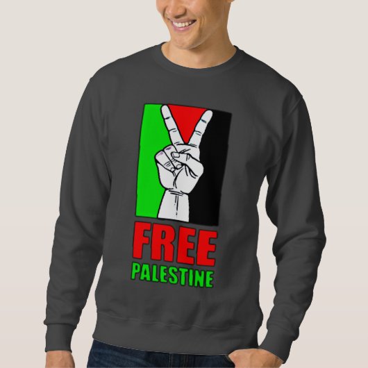 Free Palestine Sweatshirt (Vorderseite)