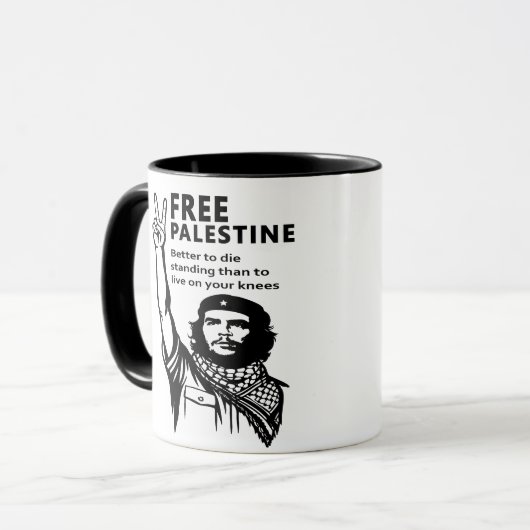 FREE PALESTINE TASSE (Vorderseite Links)