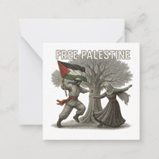 Free Palestine Thank You Card – Message of Hope Mitteilungskarte