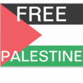 Free Palestine Vinyl Sticker (Vorderseite)