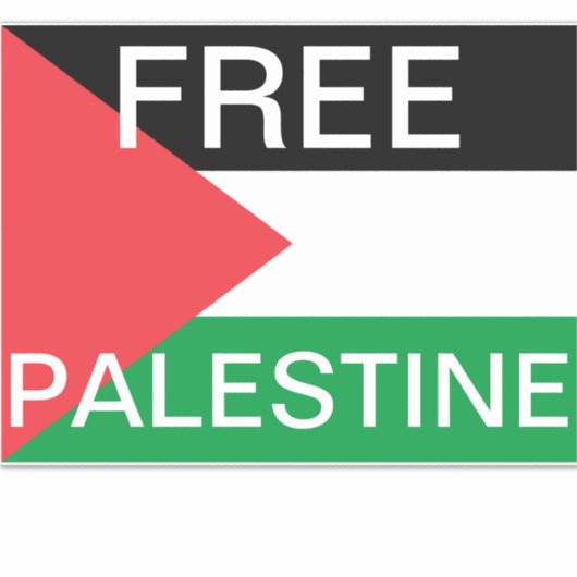 Free Palestine Vinyl Sticker (Vorderseite)
