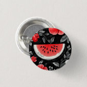 Free Palestine Watermelon Button (Vorne & Hinten)