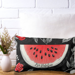 Free Palestine Watermelon Lendenkissen