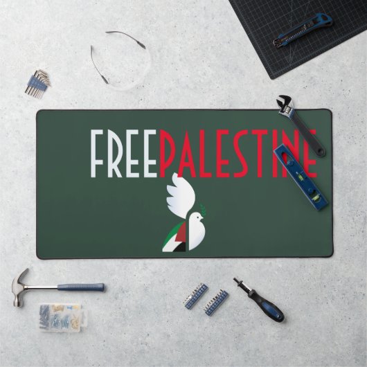 Free Palestk Desk Mat - Palästinensische FlaggenMa Schreibtischunterlage (Arbeitsplatz)