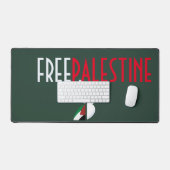 Free Palestk Desk Mat - Palästinensische FlaggenMa Schreibtischunterlage (Tastatur & Maus)