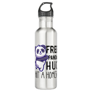 Free Panda Hugs Hit A Homer Panda Liebhaber Gesche Edelstahlflasche