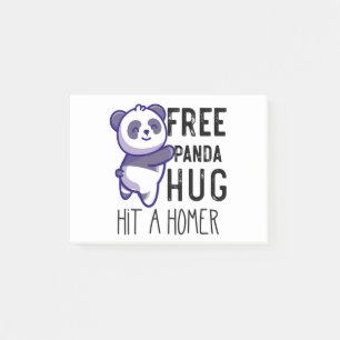 Free Panda Hugs Hit A Homer Panda Liebhaber Gesche Post-it Klebezettel