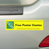 Free Pastor Coates Bumper Sticker Autoaufkleber (Auf Auto)