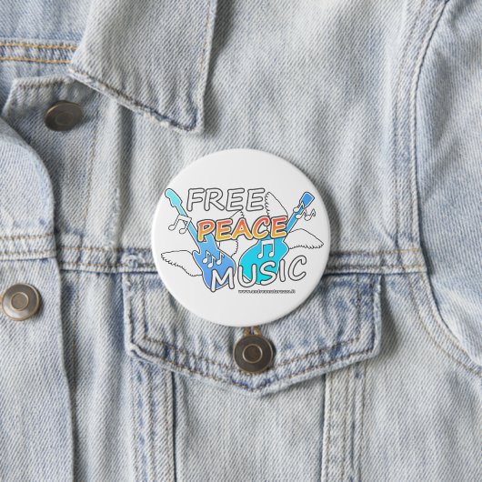 Free Peace Music Button (Beispiel)