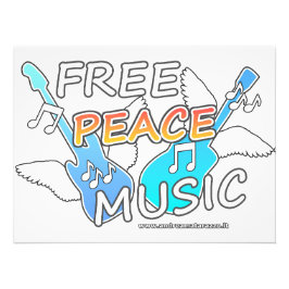 Free Peace Music Fotodruck