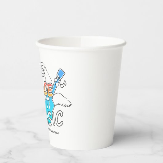 Free Peace Music Pappbecher (Links)