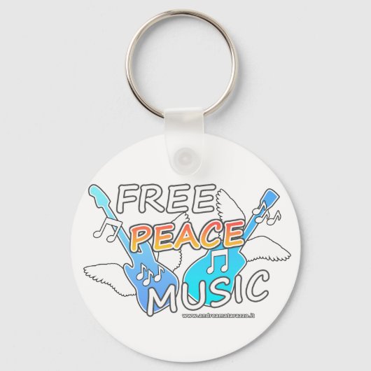 Free Peace Music Schlüsselanhänger (Vorderseite)