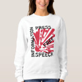 Free Press Free Speech – Information Sweatshirt (Vorderseite)