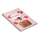 Free Puppy Kisses Valentine Dog Notizblock (Rechte Seite)