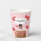 Free Puppy Kisses Valentine Dog Pappbecher (Rückseite)