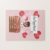 Free Puppy Kisses Valentine Dog Puzzle (Horizontal)