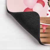 Free Puppy Kisses Valentine Dog Red Mousepad (Ecke)