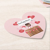 Free Puppy Kisses Valentine Dog Red Untersetzer (angewinkelt)