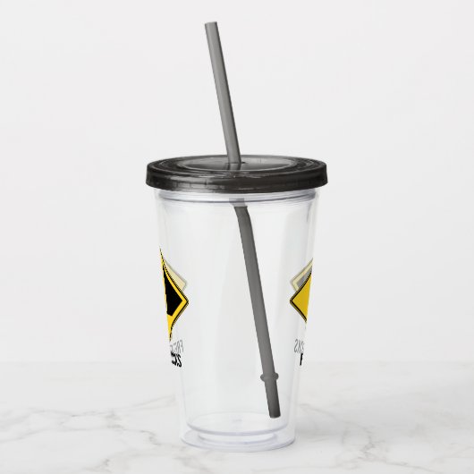 Free Rocks Road Sign Acryltrinkbecher (Links)