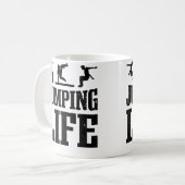 Free Runner Springt Leben Free Running Parkour Kaffeetasse (Vorderseite Links)