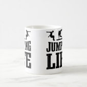 Free Runner Springt Leben Free Running Parkour Kaffeetasse (Mittel)