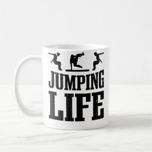 Free Runner Springt Leben Free Running Parkour Kaffeetasse
