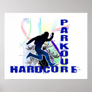 Free Running Parkour Hardcore Poster