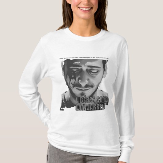 Free Saad Lamjarred, ein talentierter Künstler T-Shirt (Vorderseite)