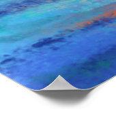 Free Sailing Relief boat Lady - Original Art Paint Poster (Ecke)