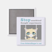 Free Schrodinger's Cat Magnet (Vorderseite/Rückseite)