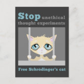 Free Schrodinger's Cat Postkarte (Vorderseite)