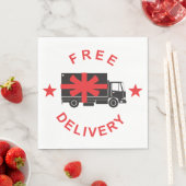 Free Shipping Delivery Truck Serviette (Beispiel)