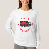 Free Shipping Delivery Truck T-Shirt (Vorderseite)