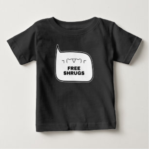 FREE SHRUGS Funny Kaomoji japanische Emoticons Baby T-shirt