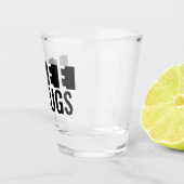 Free Shrugs Minimalistischer Schnapsglas (Rechts)