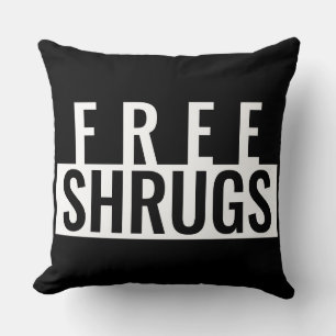 Free Shrugs Minimalistischer Zierkissen