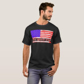 FREE SPEECH ARMY Not leidende amerikanische Flagge T-Shirt (Vorne ganz)