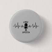 Free Speech EKG Button (Vorderseite)