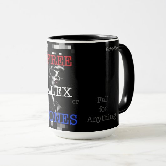 Free Speech - Free Alex Jones 15oz Tasse (VorderseiteRechts)