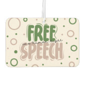 Free Speech Is a Human Right Autolufterfrischer (Rückseite)