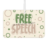 Free Speech Is a Human Right Autolufterfrischer (Vorderseite)