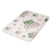 Free Speech Is a Human Right Badematte (Schrägansicht)