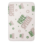 Free Speech Is a Human Right Badematte (Vorderseite Vertikal)