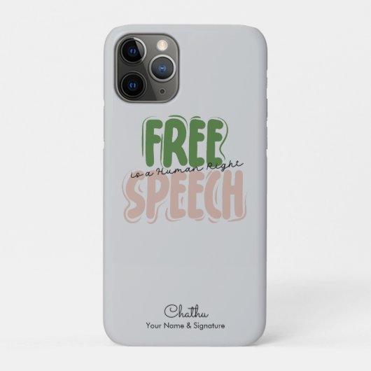 Free Speech Is a Human Right Case-Mate iPhone Hülle (Rückseite)